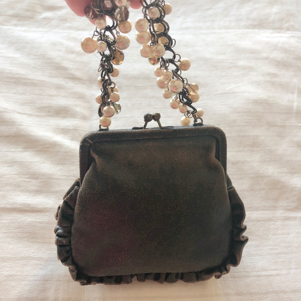 Liz Soto vegan distressed leather purse
